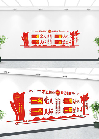 党员制度党建文化墙设计 党员制度党建文化墙设计