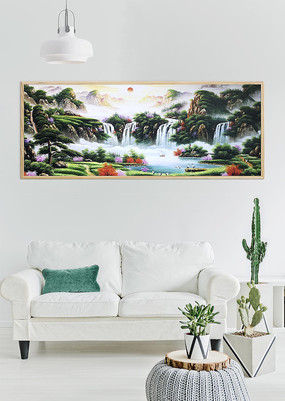 ��ɽ��ˮ�ٲ��ͻ�ͼ