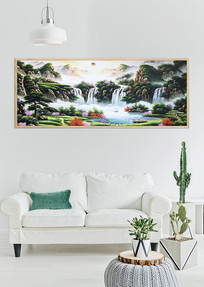 ��ɽ��ˮ�ٲ��ͻ�ͼ