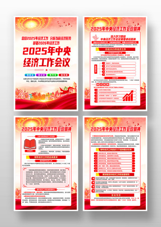 2025中央经济工作会议精神学习贯彻挂图 2025中央经济工作会议精神学习贯彻挂图