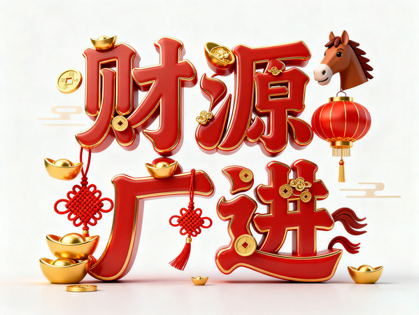 财源广进艺术字 财源广进艺术字