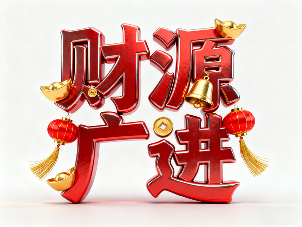 财源广进艺术字 财源广进艺术字