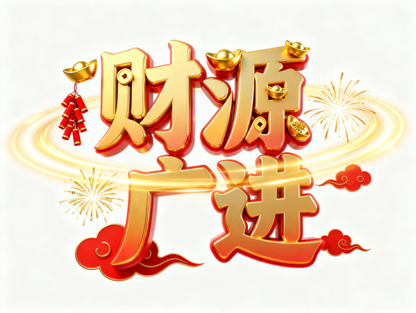 财源广进艺术字 财源广进艺术字