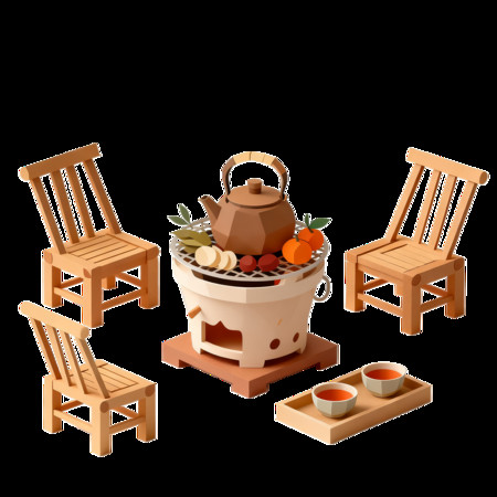 木质户外茶桌椅茶具组合 木质户外茶桌椅茶具组合