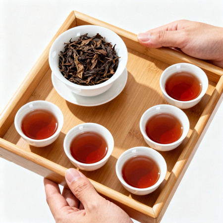 托盘里的红茶 托盘里的红茶