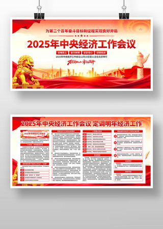2025年中央经济工作会议展板 2025年中央经济工作会议展板