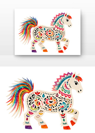 传统2026年马年剪纸 传统2026年马年剪纸