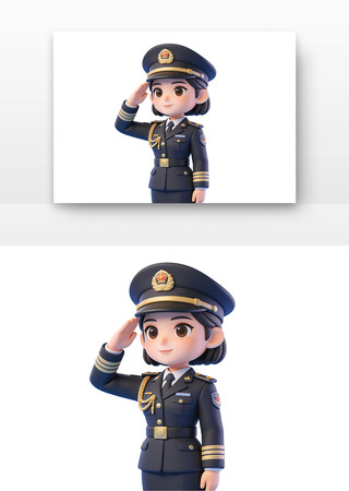 警察人物形象卡通 警察人物形象卡通