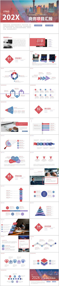 ����㱨���չ����ܽṤ���ƻ�PPTģ��