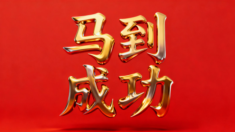 马到成功金属字 马到成功金属字
