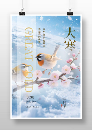传统节日大寒节气海报 传统节日大寒节气海报