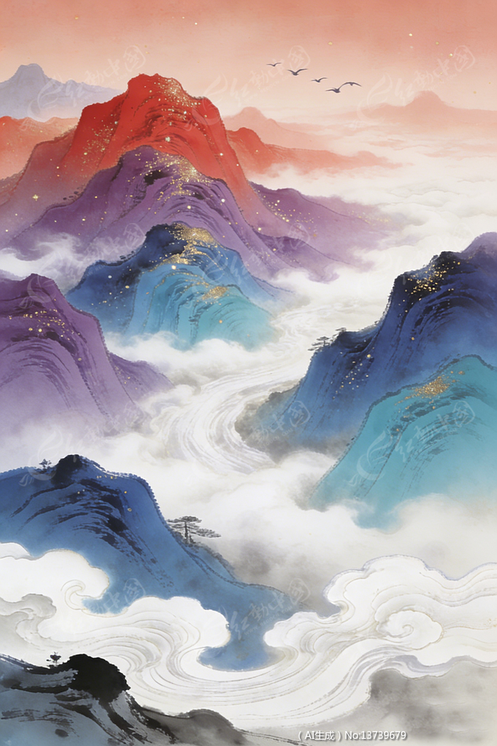 ˮī��ŷ�����λ�ɽˮ�����𲭷羰�廭