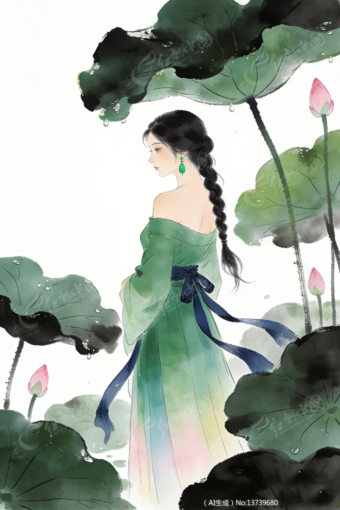 ˮī����ŵ�����Ů����Ů�ɻ�������Ҷ�廭