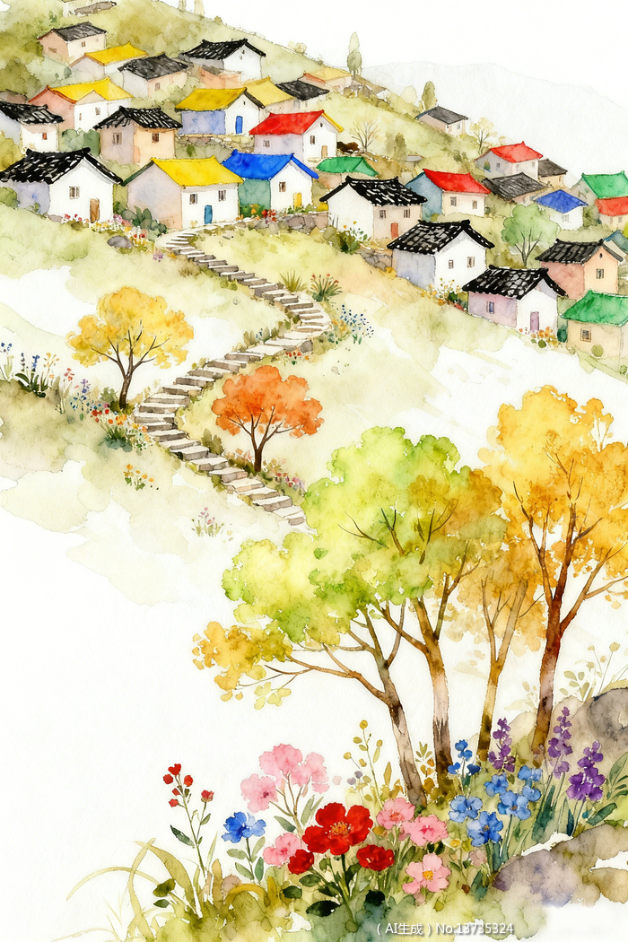 ���羰��԰�����ľ����ˮ�ʲ廭װ�λ�