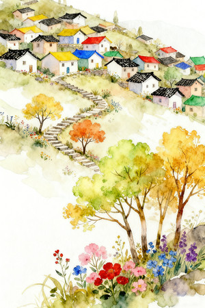 ���羰��԰�����ľ����ˮ�ʲ廭װ�λ�