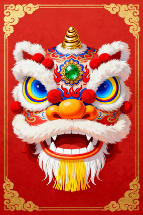 �й���ͳ���׽��������ʨͷϲ���ɫ�廭