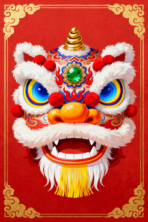 �й���ͳ���׽��������ʨͷϲ���ɫ�廭