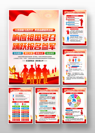 部队征兵宣传海报展板 部队征兵宣传海报展板