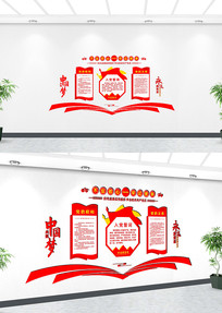 ��Աѧϰ԰�ص����Ļ�ǽ