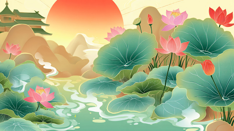 �ֻ������Ϧ���ºɻ��ط羰�廭