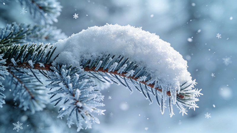 ��֦�ϸ��ǵİ�ѩ