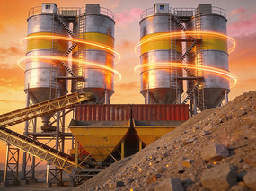 ���ڼӹ�ɰʯ�Ľ���վ