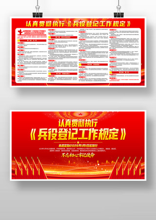 2026年兵役登记工作规定内容宣传栏 2026年兵役登记工作规定内容宣传栏