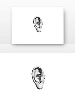 立体感耳朵浮雕图案 立体感耳朵浮雕图案