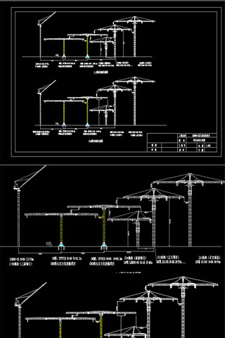 塔吊安装立面图CAD 塔吊安装立面图CAD