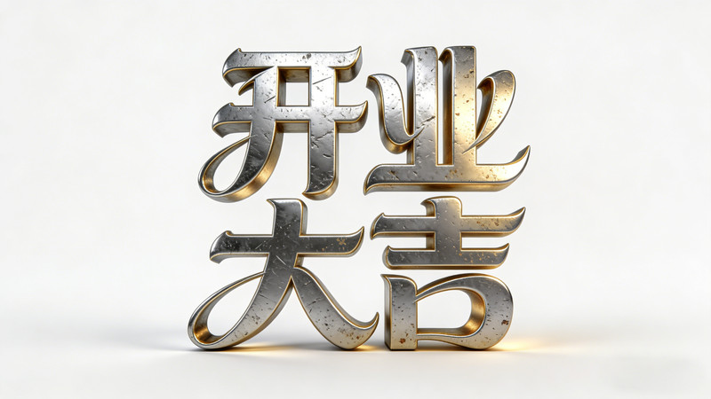 开业大吉金属立体字 开业大吉金属立体字