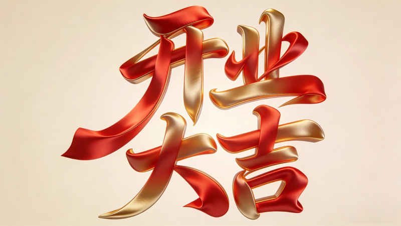 开业大吉艺术字 开业大吉艺术字