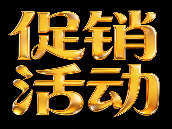 促销活动金色字 促销活动金色字