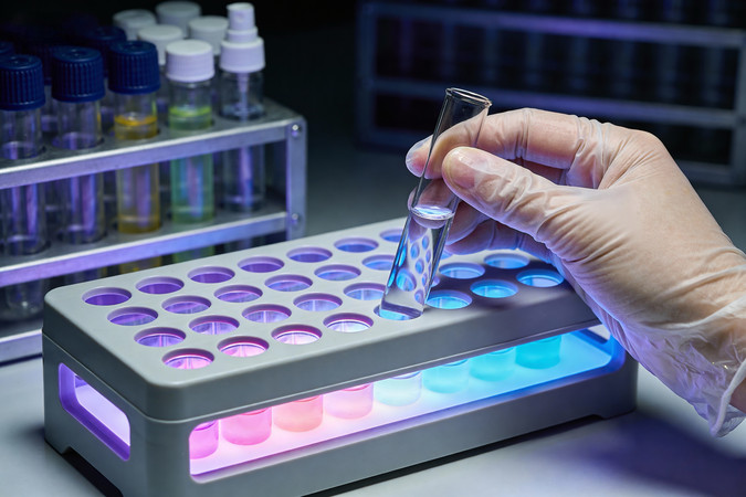 实验台上的试剂样本 实验台上的试剂样本