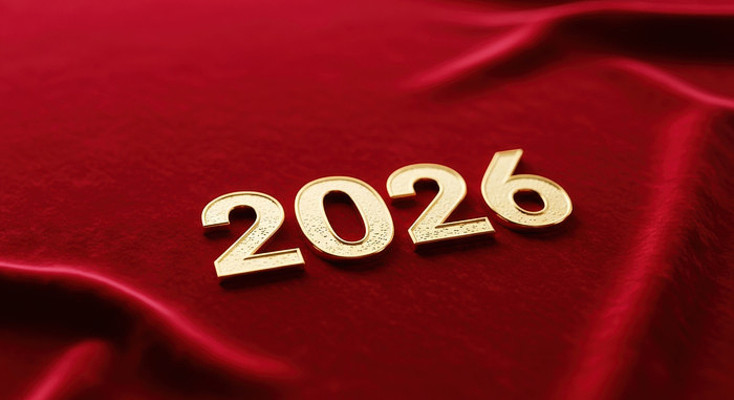 2026新年金色数字 2026新年金色数字