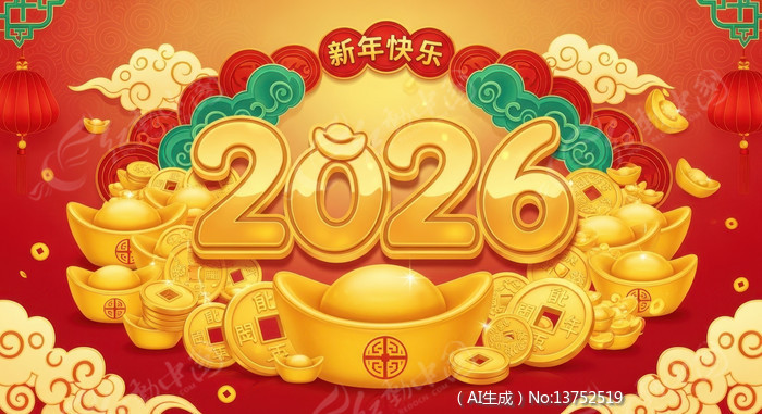 2026�����Ԫ��ϲ�챳��