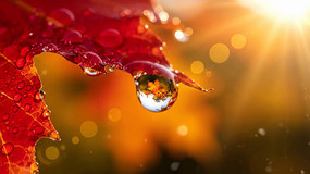 ��ˮ��ĺ�ɫ��Ҷ��д