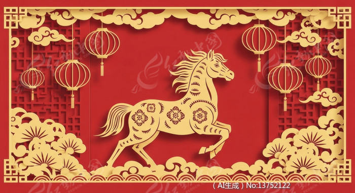 ��ɫ��ֽ�翥��ӭ��ͼ