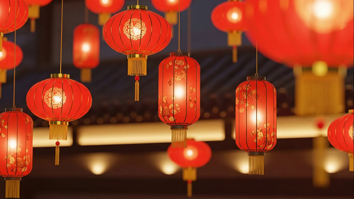 节日灯笼氛围素材 节日灯笼氛围素材