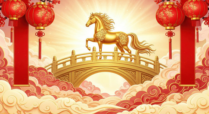 ��ɫ����̤����ӭ�´�