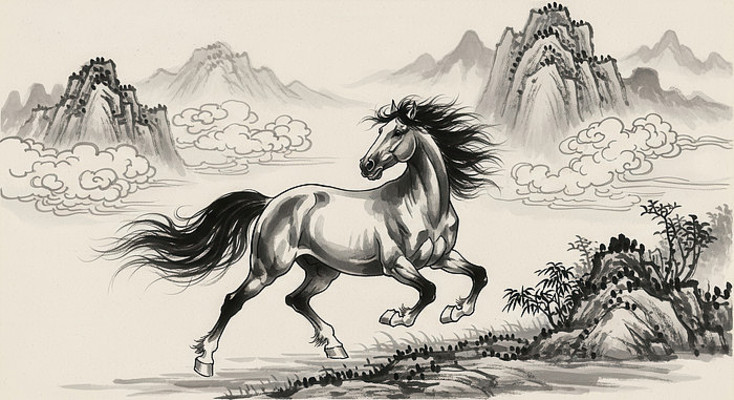 ˮī����̤��ɽˮ��