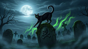 ��ʥ��Ĺ԰�еĺ�è