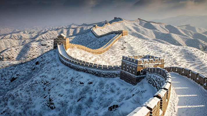 雪后长城壮丽景色 雪后长城壮丽景色
