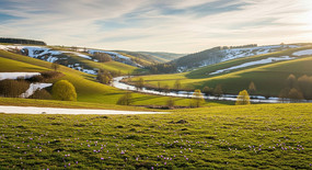 ѩɽ�ݵ鴺ɫ����