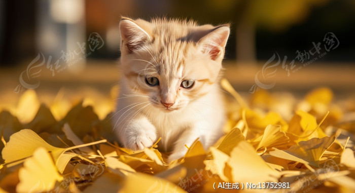 ����Ҷ�е�С��è