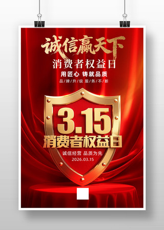 消费者权益日宣传海报 消费者权益日宣传海报