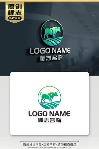 ţ��־��̬��ֳţLOGO