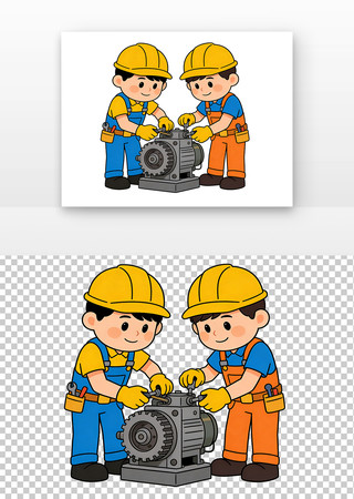 安全生产 安全生产月卡通 安全生产 安全生产月卡通