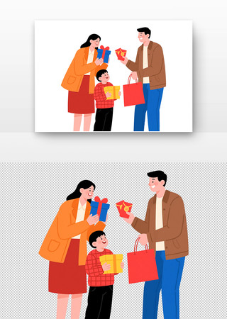 春节拜年场景 春节拜年场景