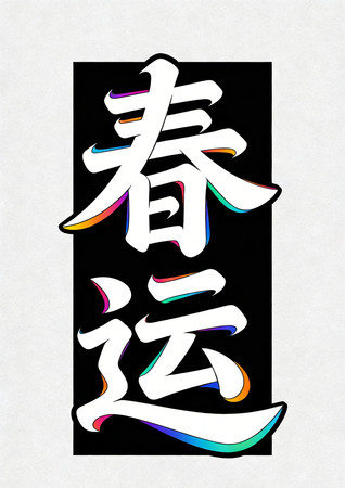 春运艺术字 春运艺术字