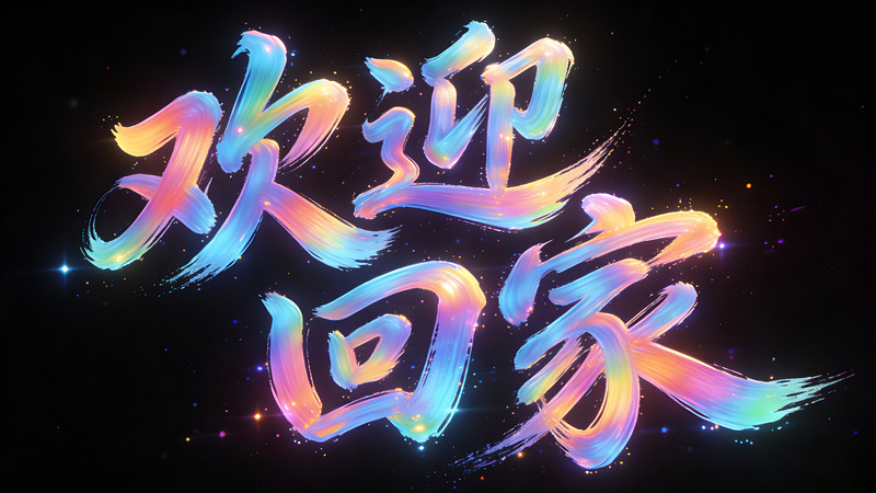 欢迎回家艺术字 欢迎回家艺术字